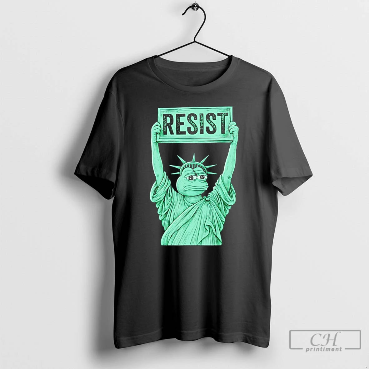 Classic Portland Frog Protest Statue Of Liberty Resist T Shirts
