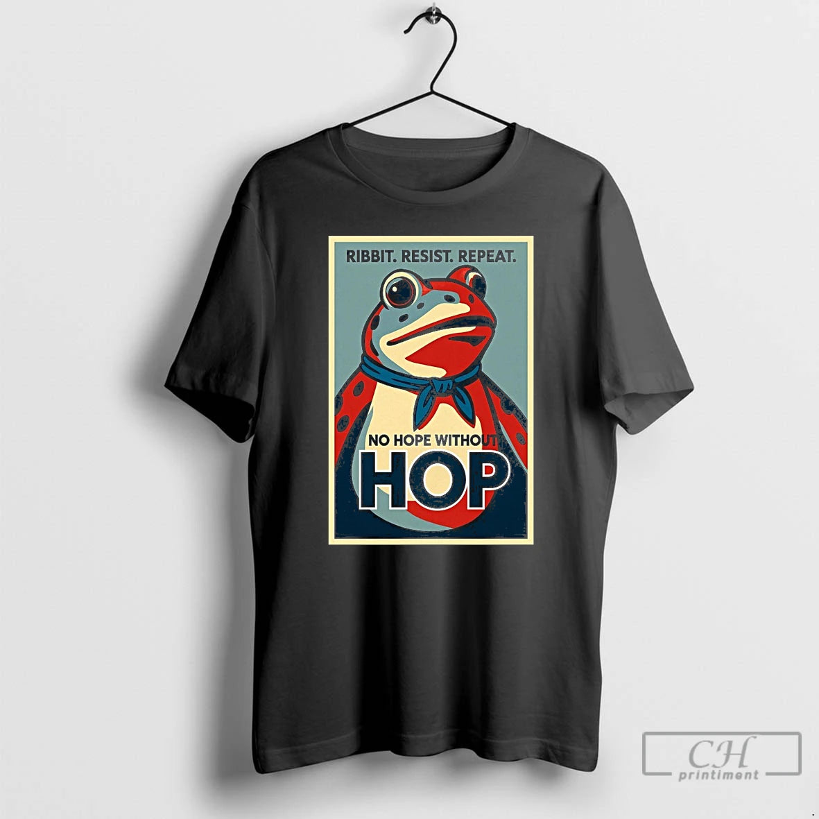 Classic Ribbit Resist Repeat No Hope Without Hop Portland Frog T Shirts