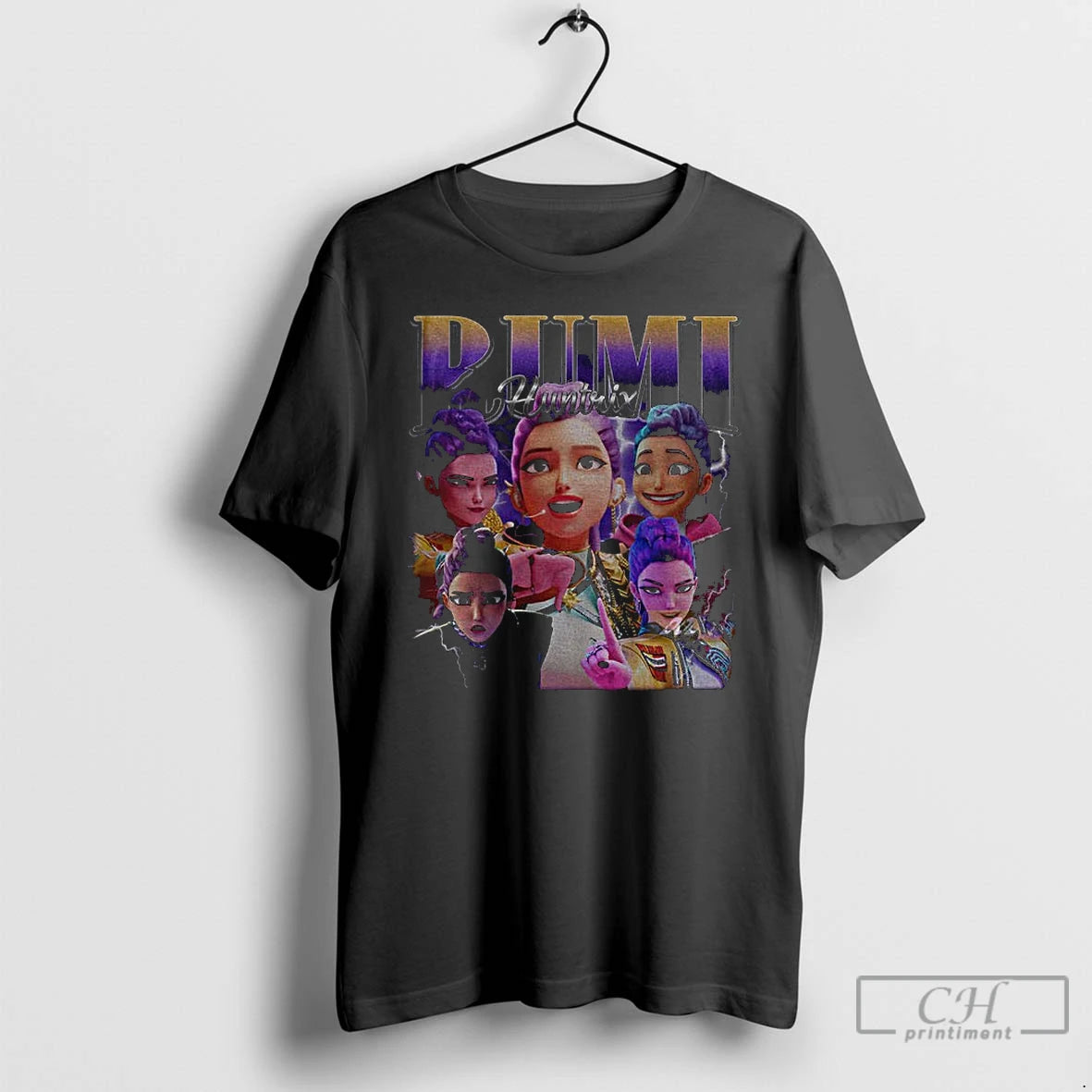 Classic Rumi Huntrix Kpop Demon Hunters 90s Bootleg T-Shirts, Hoodie, Sweatshirt | HypeCrazeTee.com