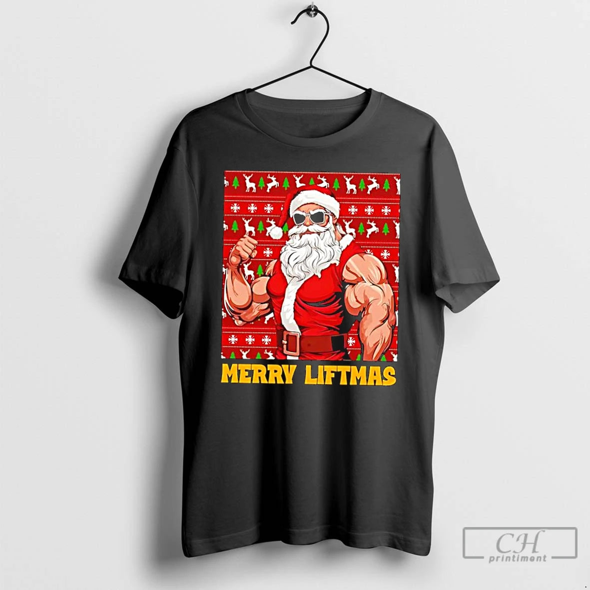 Classic Santa Claus Merry Liftmas T-Shirts, Hoodie, Sweatshirt | HypeCrazeTee.com
