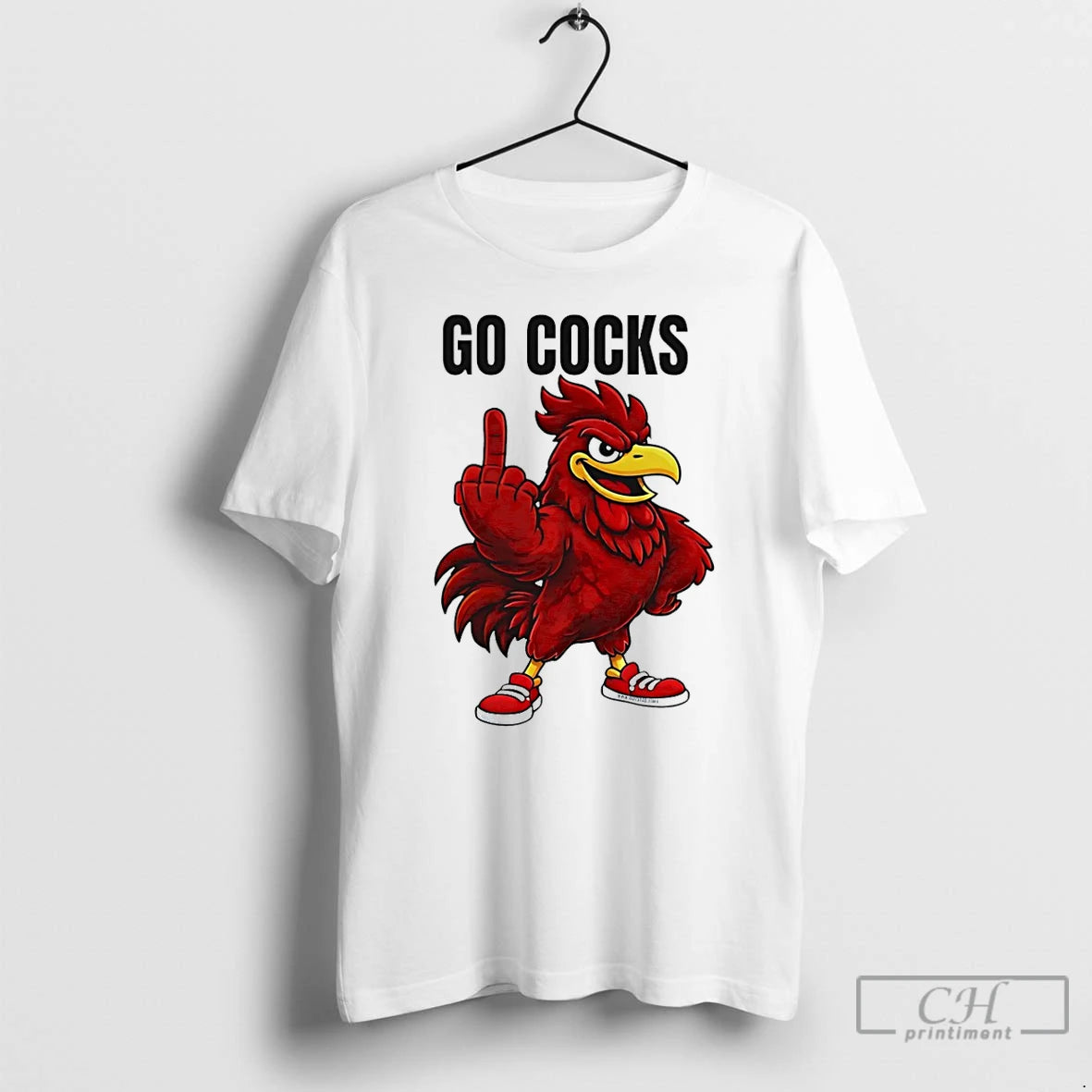 Classic South Carolina Gamecock Middle Finger Go Cocks Mascot T-Shirts, Hoodie, Sweatshirt | HypeCrazeTee.com