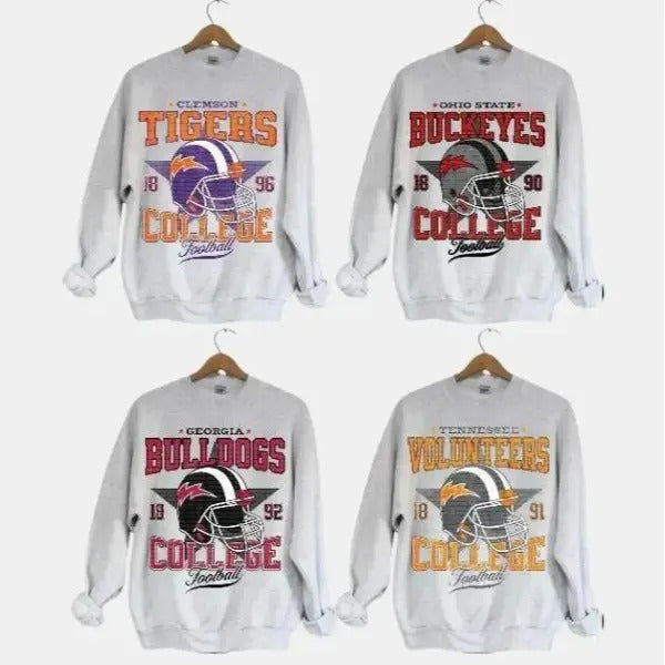 Classic Sport Crewneck - Vintage NCAA All University Football Sweatshirt T-Shirts, Hoodie | HypeCrazeTee.com