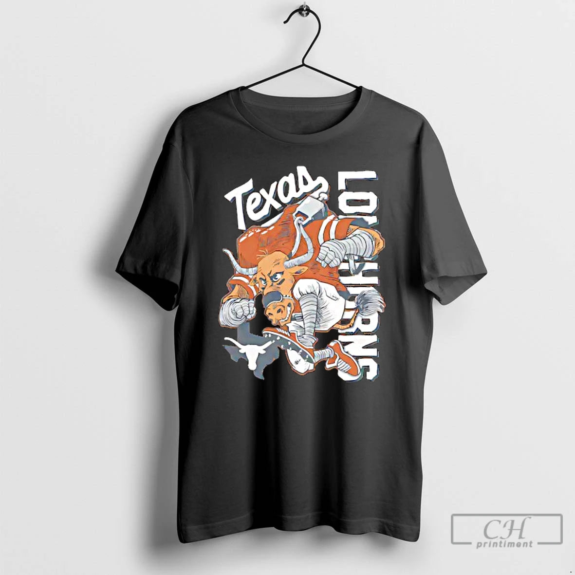 Classic Texas Orange Texas Longhorns Sketched Mascot T-Shirts, Hoodie, Sweatshirt | HypeCrazeTee.com