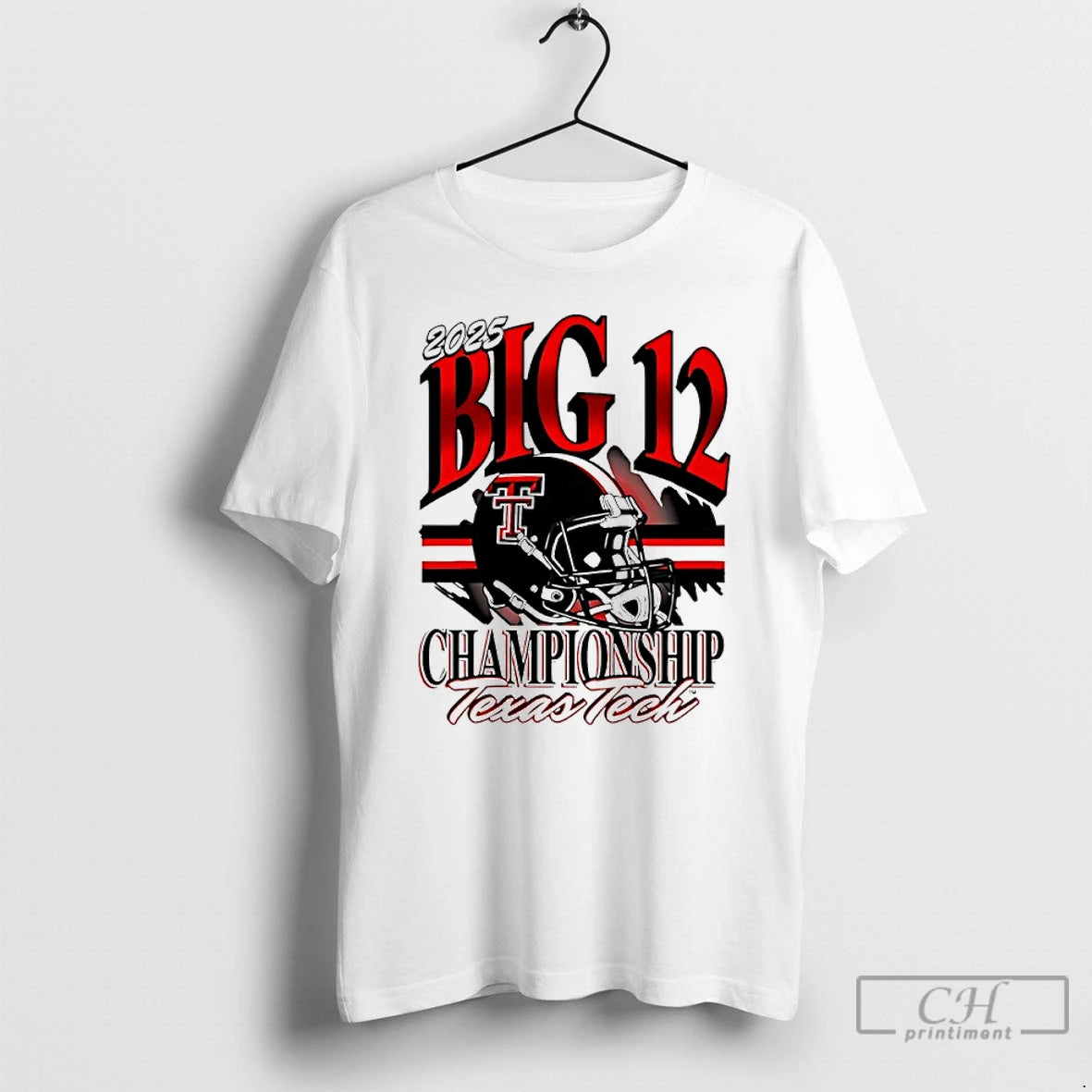 Classic Texas Tech Red Raiders 2025 Big 12 Football Championship Helmet T-Shirts, Hoodie, Sweatshirt | HypeCrazeTee.com