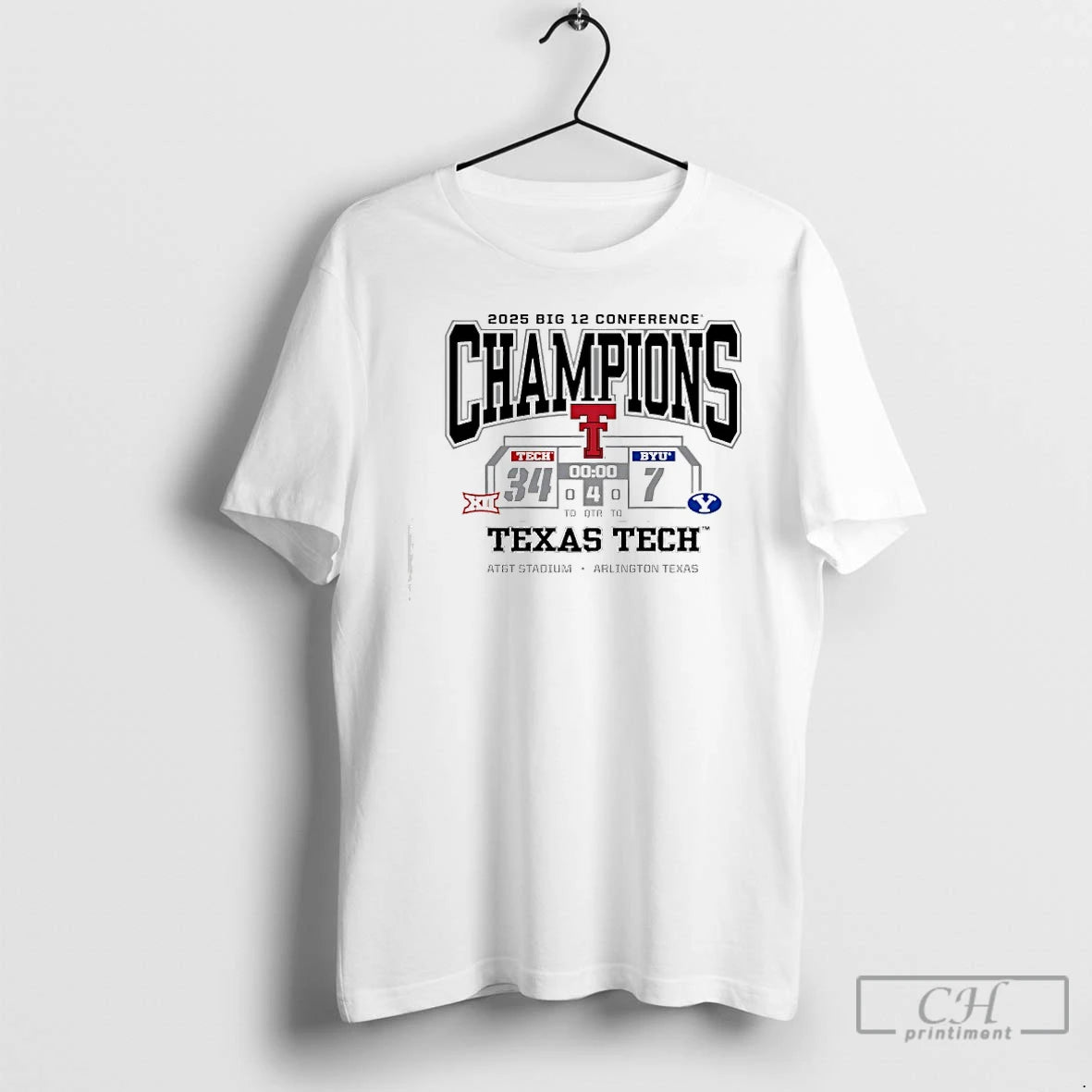 Classic Texas Tech Red Raiders Beat Byu Cougars Big 12 Conference Champions 2025 T Shirts Hoodie, Sweatshirt