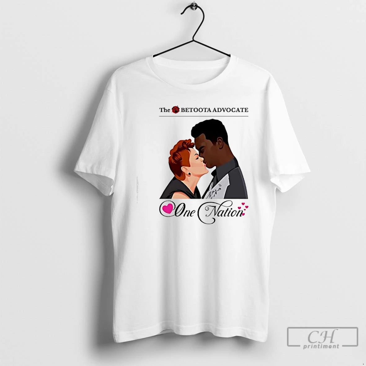 Classic The Betoota Advocate One Nation Soulmates Romantic Couple T-Shirts, Hoodie, Sweatshirt | HypeCrazeTee.com