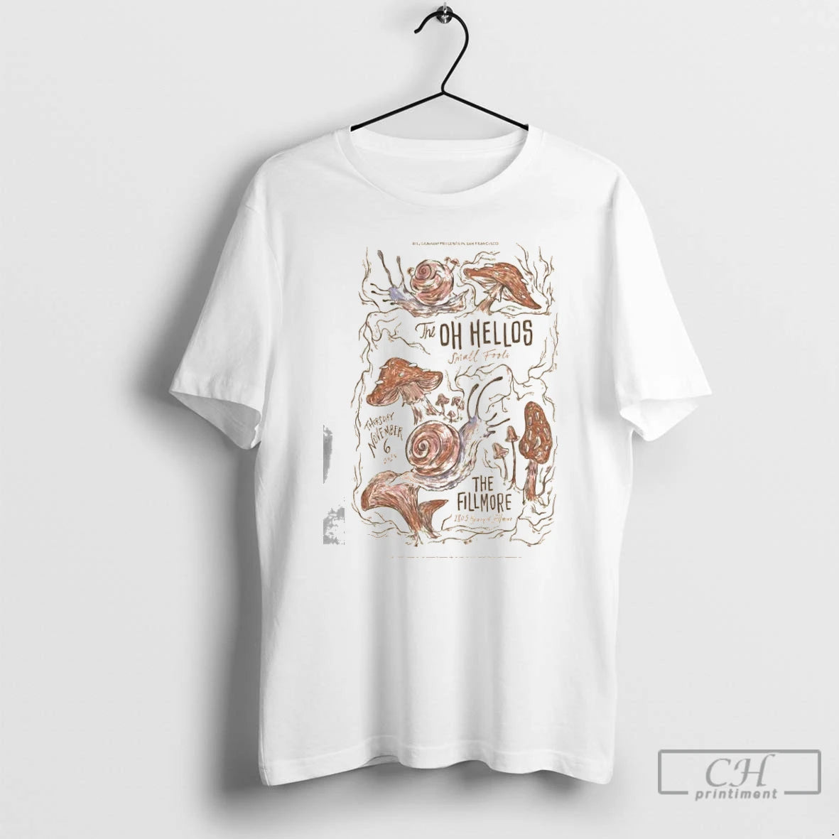 Classic The Oh Hellos San Francisco Ca November 6 2025 Concert T-Shirts, Hoodie, Sweatshirt | HypeCrazeTee.com