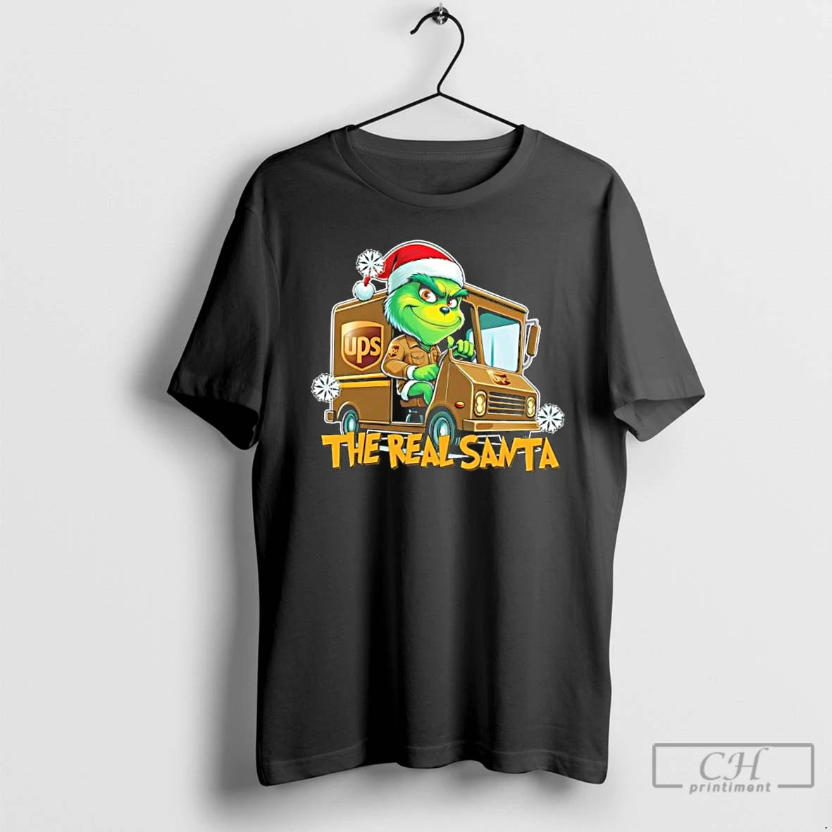 Classic The Real Santa Funny Christmas Carrier Grinch T-Shirts, Hoodie, Sweatshirt | HypeCrazeTee.com
