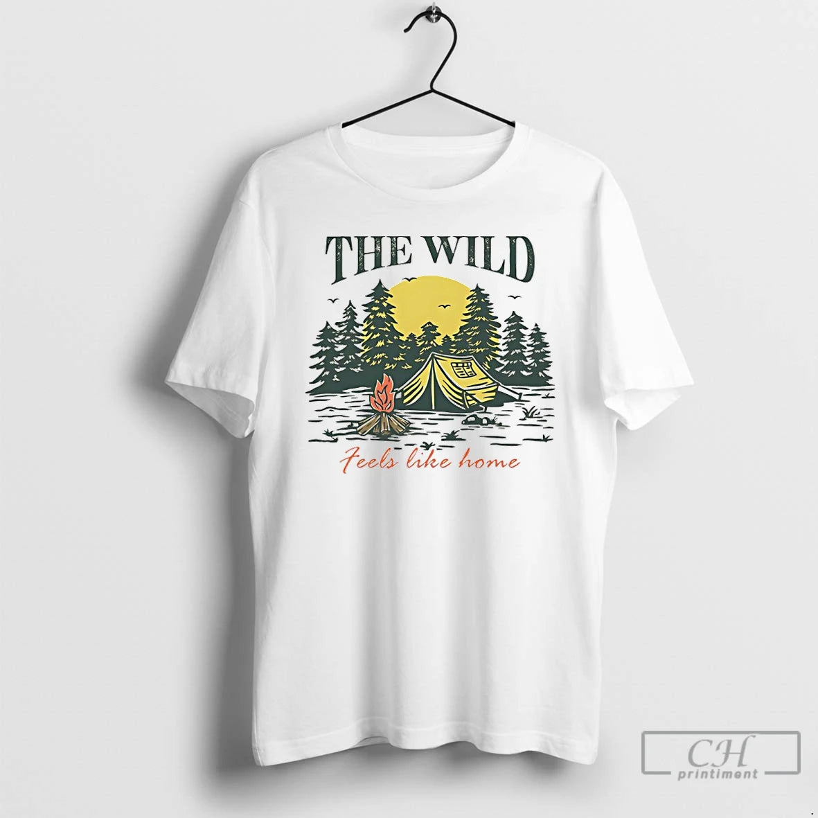 Classic The Wild Feels Like Home Vintage T-Shirts, Hoodie, Sweatshirt | HypeCrazeTee.com