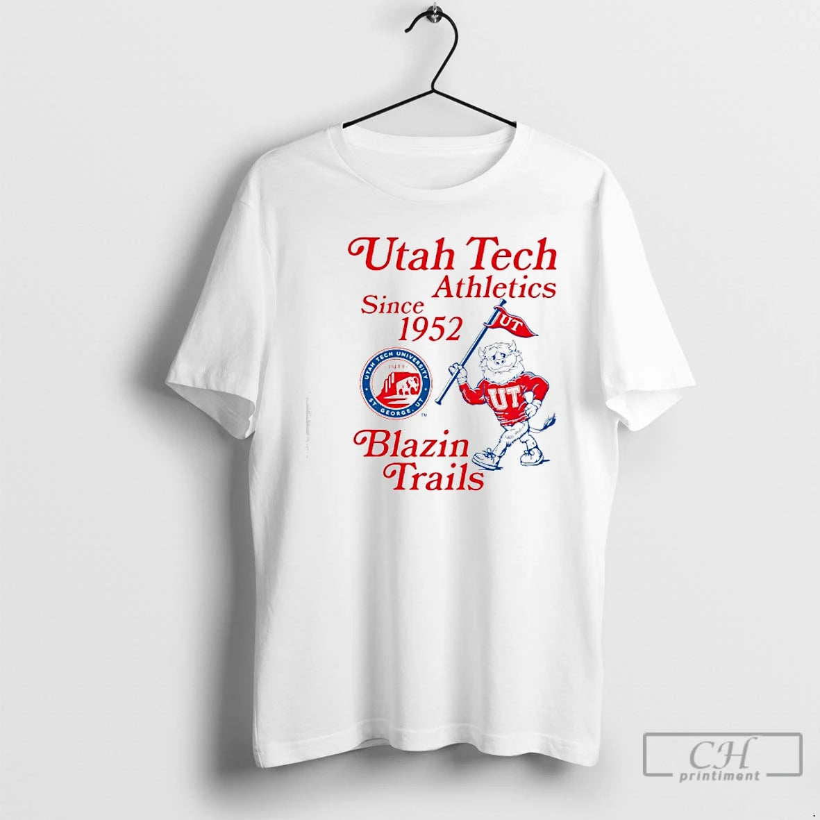 Classic Utah Tech Athletics Since 1952 Blazin Trails T-Shirts, Hoodie, Sweatshirt | HypeCrazeTee.com