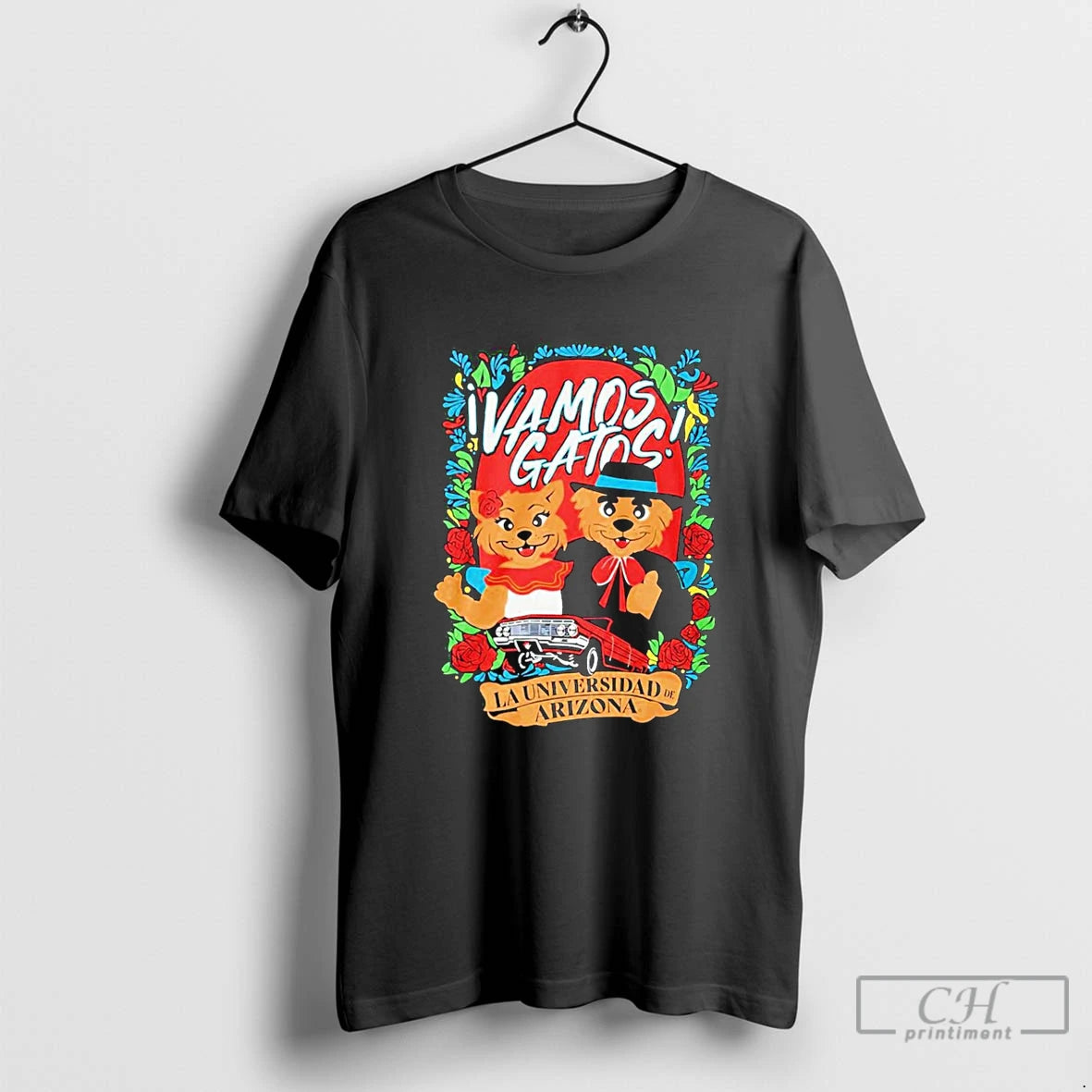 Classic Vamos Gatos La Universidad De Arizona T-Shirts, Hoodie, Sweatshirt | HypeCrazeTee.com