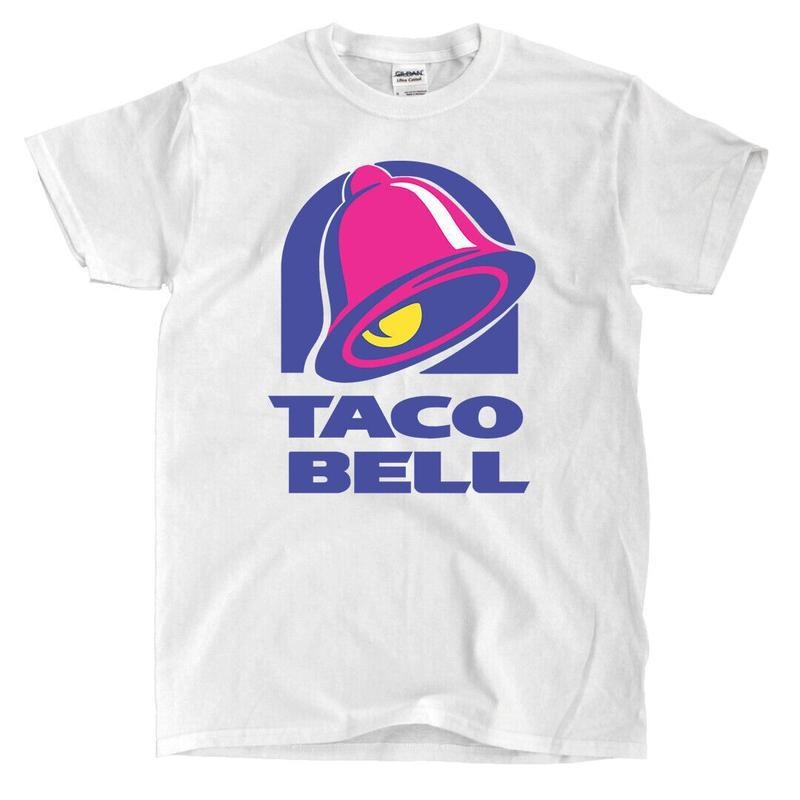 Classic Vintage Taco Bell Shirt, Taco Bell Logo - White T-Shirt, Funny Dumb Tee, Meme Shirt, Menswear Womenswear...