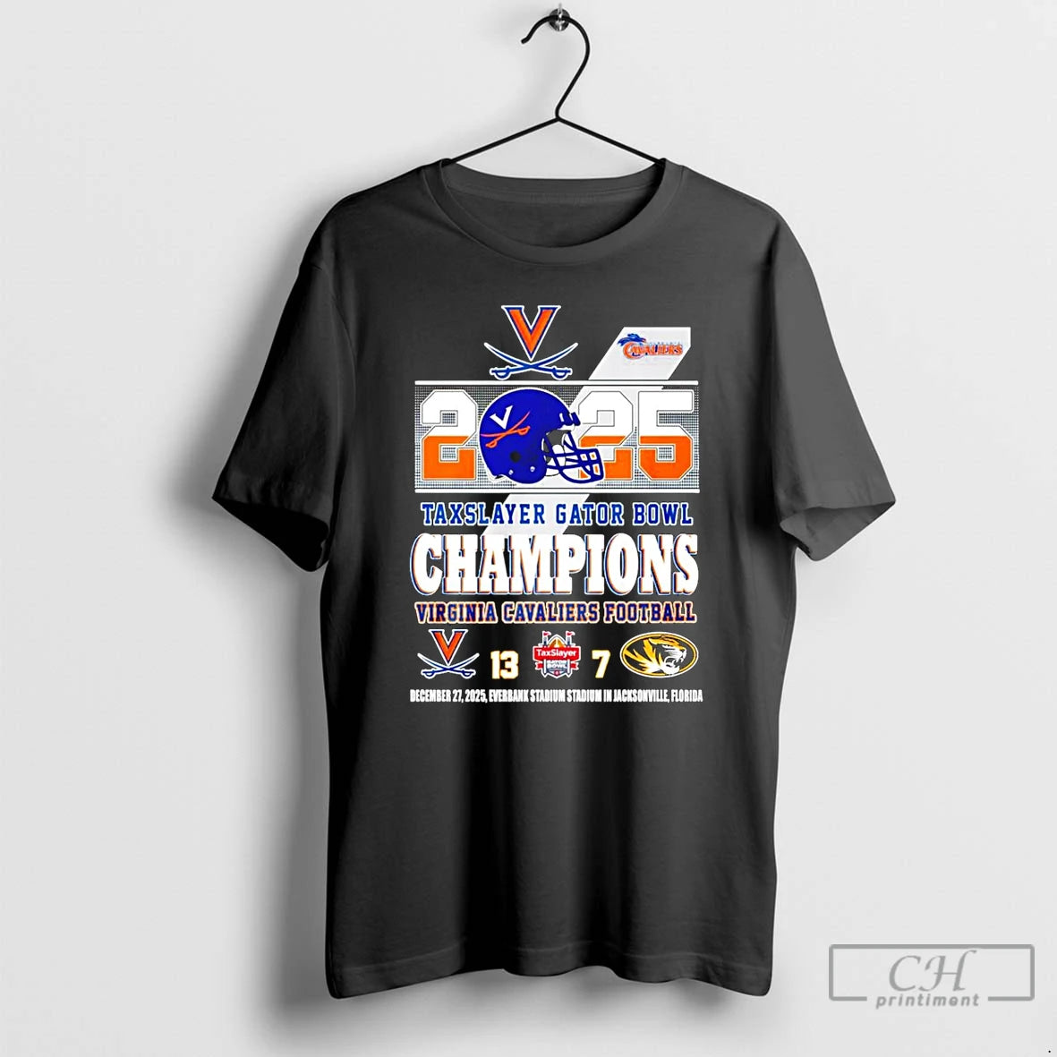 Classic Virginia Cavaliers 2025 Taxslayer Gator Bowl Champions Score Helmet T-Shirts, Hoodie, Sweatshirt | HypeCrazeTee.com
