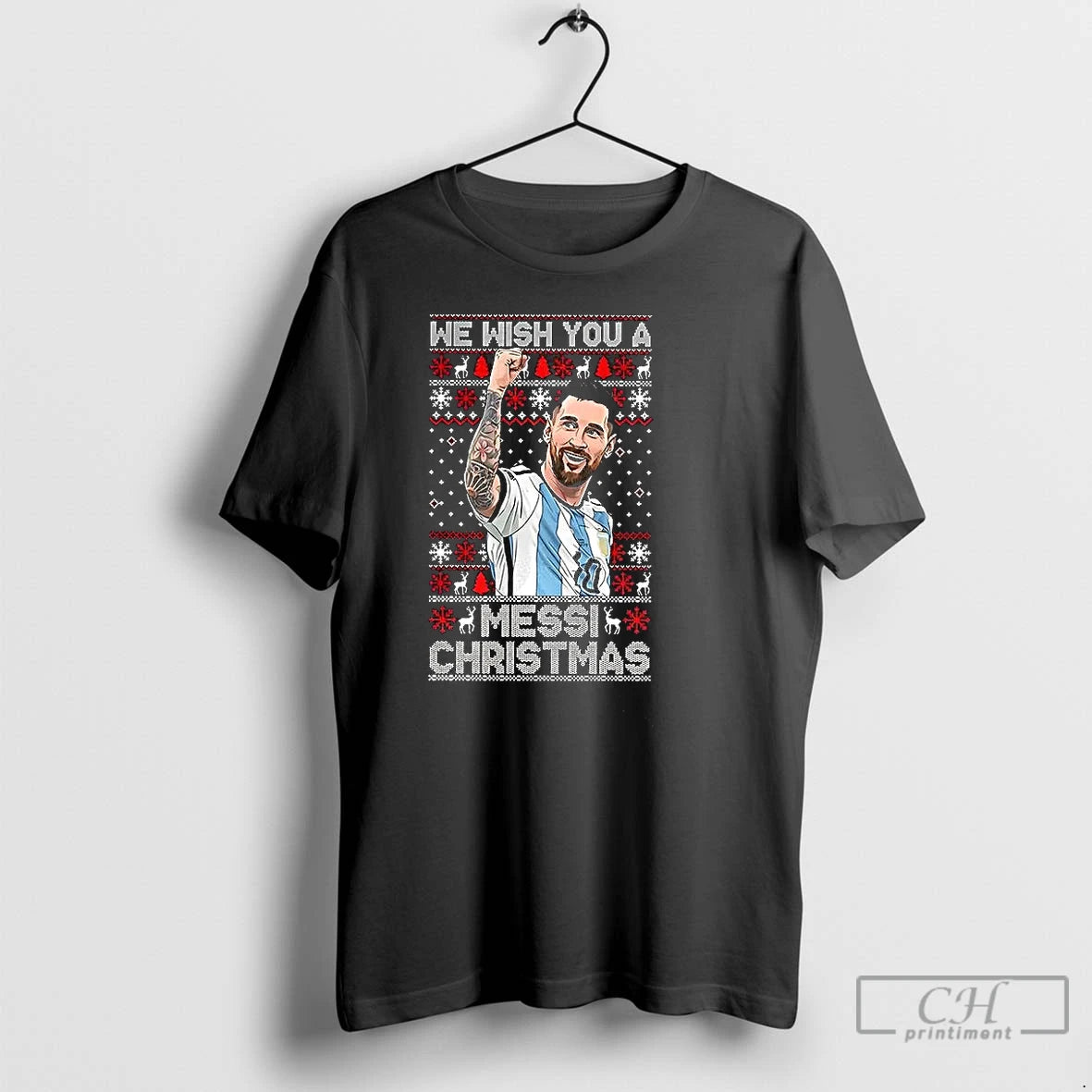 Classic We Wish You A Messi Christmas Goat Number 10 Ugly Xmas T Shirts Sweater Hoodie, Sweatshirt | HypeCrazeTee.com