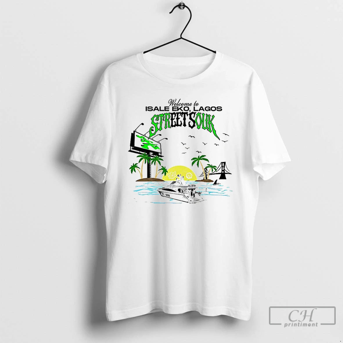 Classic Welcome To Isale Eko Lagos Street Souk T-Shirts, Hoodie, Sweatshirt | HypeCrazeTee.com