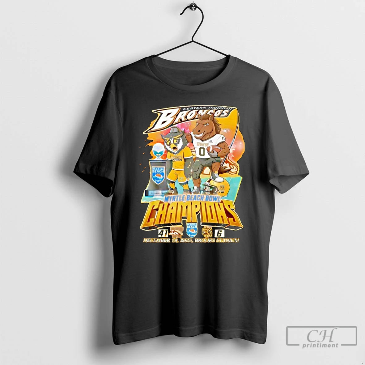 Classic Western Michigan Broncos Myrtle Beach Bowl Champions 2025 Beat Kennesaw T-Shirts, Hoodie, Sweatshirt