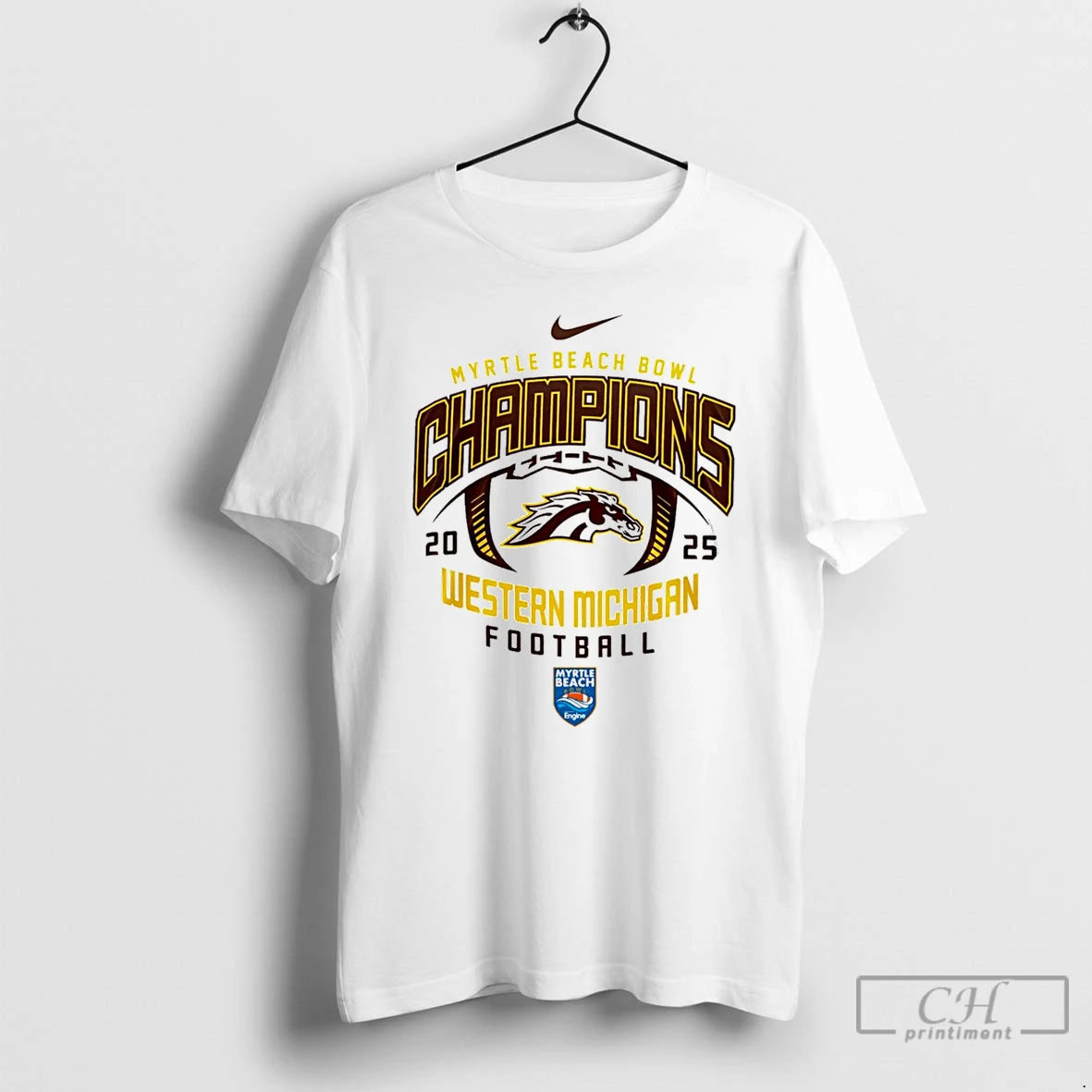 Classic Western Michigan Broncos Myrtle Beach Bowl Champions 2025 Football T-Shirts, Hoodie, Sweatshirt | HypeCrazeTee.com