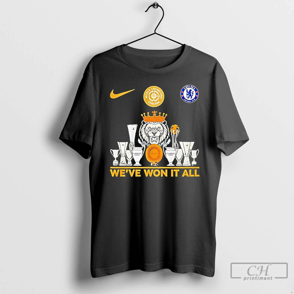 Classic Weve Won It All World Champions Chelsea Trophy T-Shirts, Hoodie, Sweatshirt | HypeCrazeTee.com