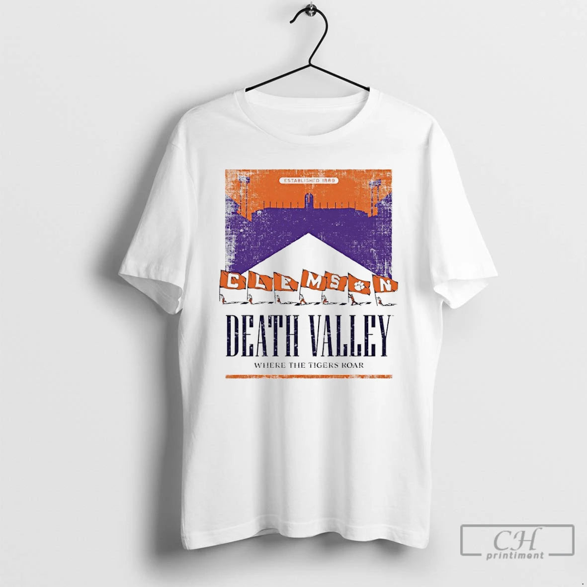 Classic Where The Tigers Roar Death Valley Clemson T-Shirts, Hoodie, Sweatshirt | HypeCrazeTee.com