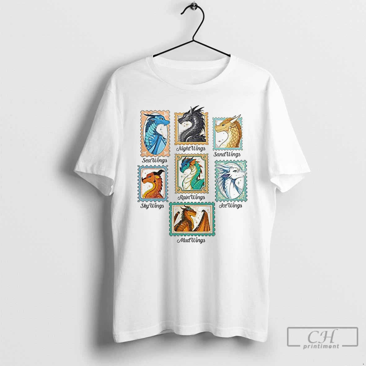 Classic Wings Of Fire Dragons Stamp Dragon Lover T-Shirts, Hoodie, Sweatshirt | HypeCrazeTee.com