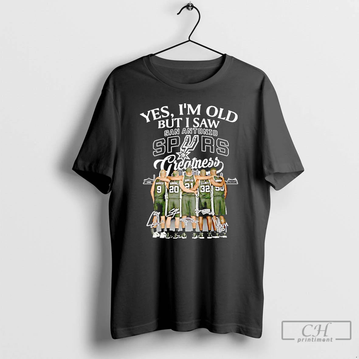 Classic Yes Im Old But I Saw San Antonio Spurs Greatness Signatures T Shirts Sweater Hoodie, Sweatshirt | HypeCrazeTee.com