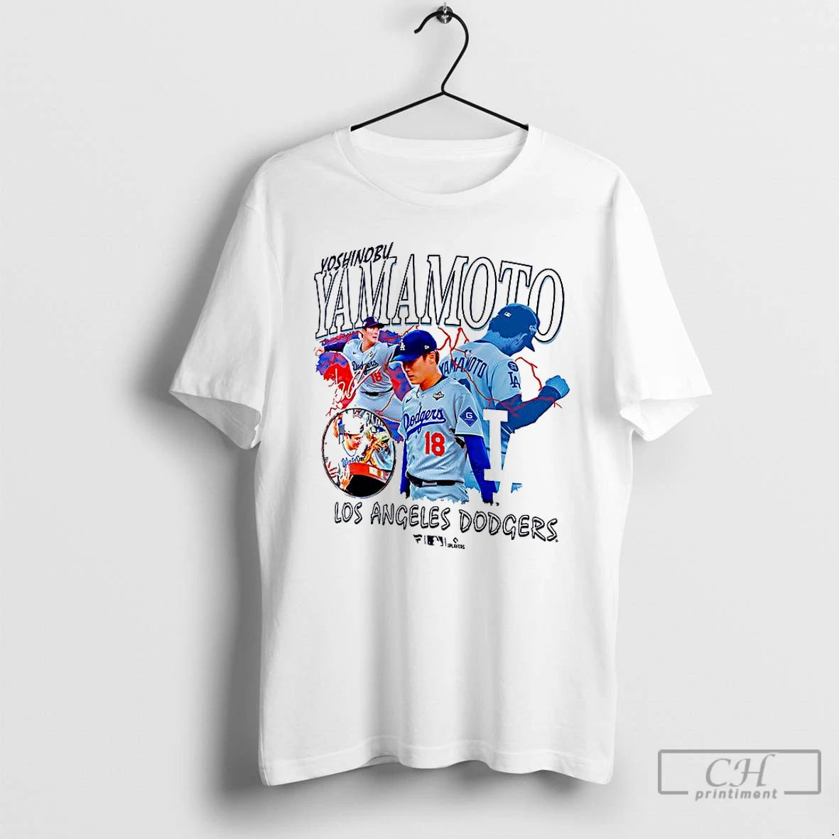 Classic Yoshinobu Yamamoto Los Angeles Dodgers Ligtning Signature T-Shirts, Hoodie, Sweatshirt | HypeCrazeTee.com