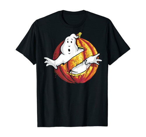 Classic Logo Halloween Pumpkin Graphic Man's T-Shirt Tee