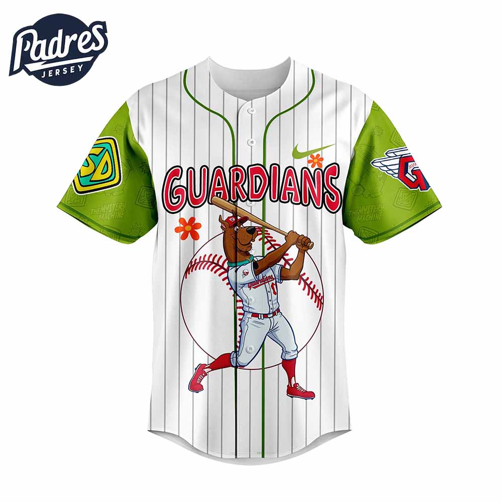 Cleveland Guardians MLB x Scooby Doo Baseball Jersey Outfit - Padres Jersey Oasis: Elevate Your Baseball Style Game