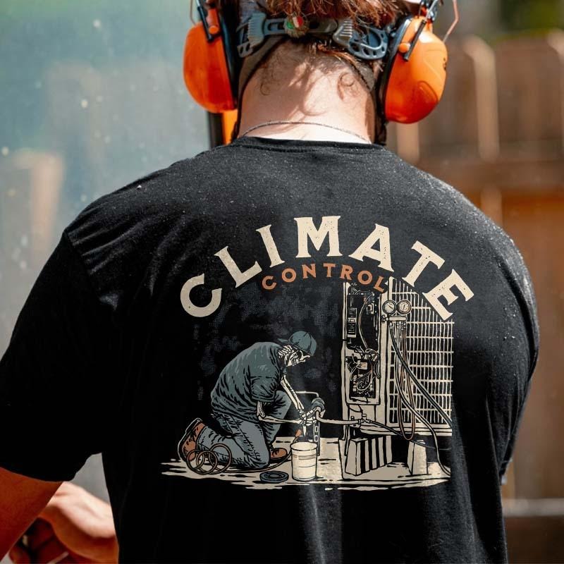 Climate Control Printed Man Character T-Shirts, Hoodie, Sweatshirt