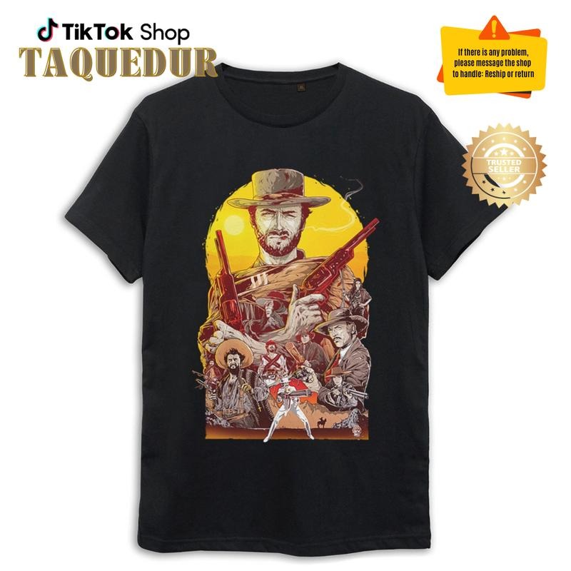 Clint Eastwood The Good the Bad and the Ugly Art T-Shirt, Men's Women's Sizes Hoodie, Sweatshirt | HypeCrazeTee.com