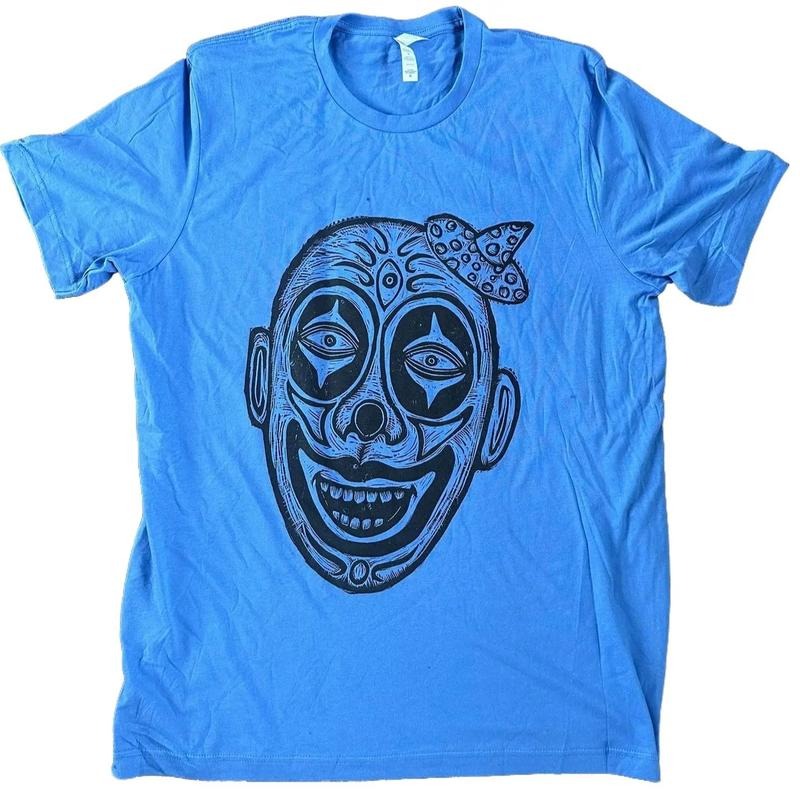 Clown Linoleum Hand-Printed T-Shirt Cotton Menswear Top Graphics Hoodie, Sweatshirt | HypeCrazeTee.com