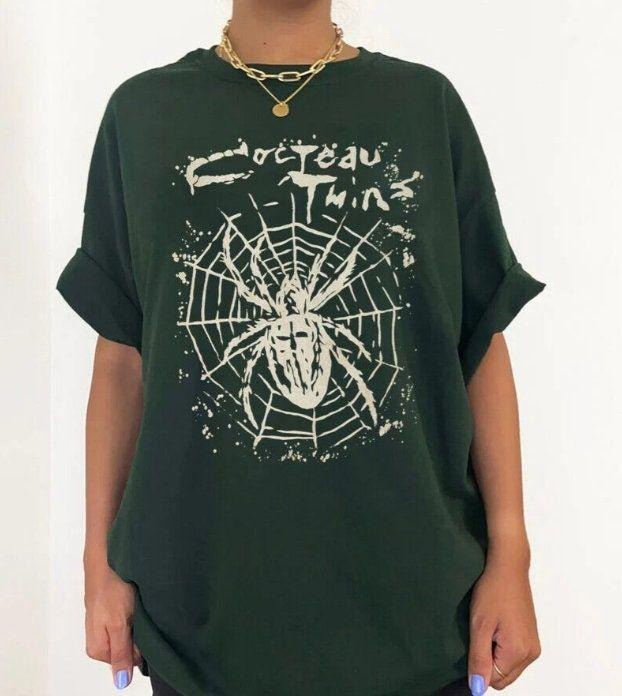 Cocteau Twins Spiderweb Retro Graphic T-Shirt, Unisex Band Shirt Hoodie, Sweatshirt | HypeCrazeTee.com