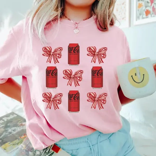 Coke Zero Coquette Bow Shirt, Coke Zero Lover, I Need A Diet Coke, Soda Drinker TShirt Hoodie, Sweatshirt | HypeCrazeTee.com
