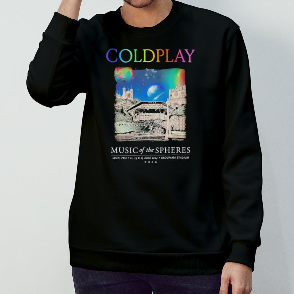 Coldplay At Lyon June 2024 Music Of The Spheres Limited Edition Tour Shirt