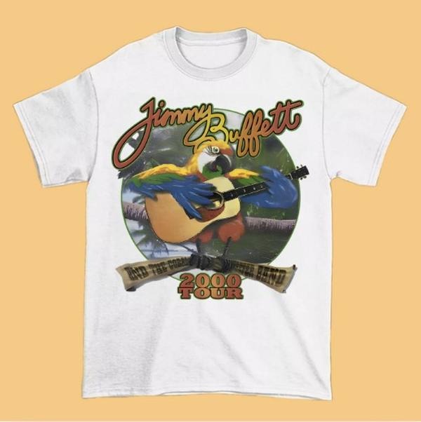 Collection Jimmy Buffett 2000 Tour Short Sleeve All Size T-shirt Hoodie, Sweatshirt | HypeCrazeTee.com
