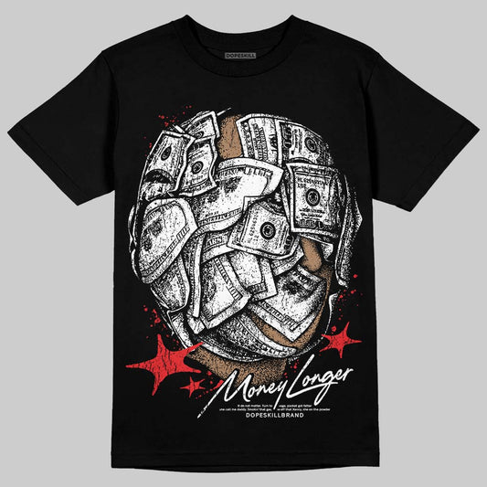 Black and White Collection DopeSkill T-Shirt Money Longer Graphic