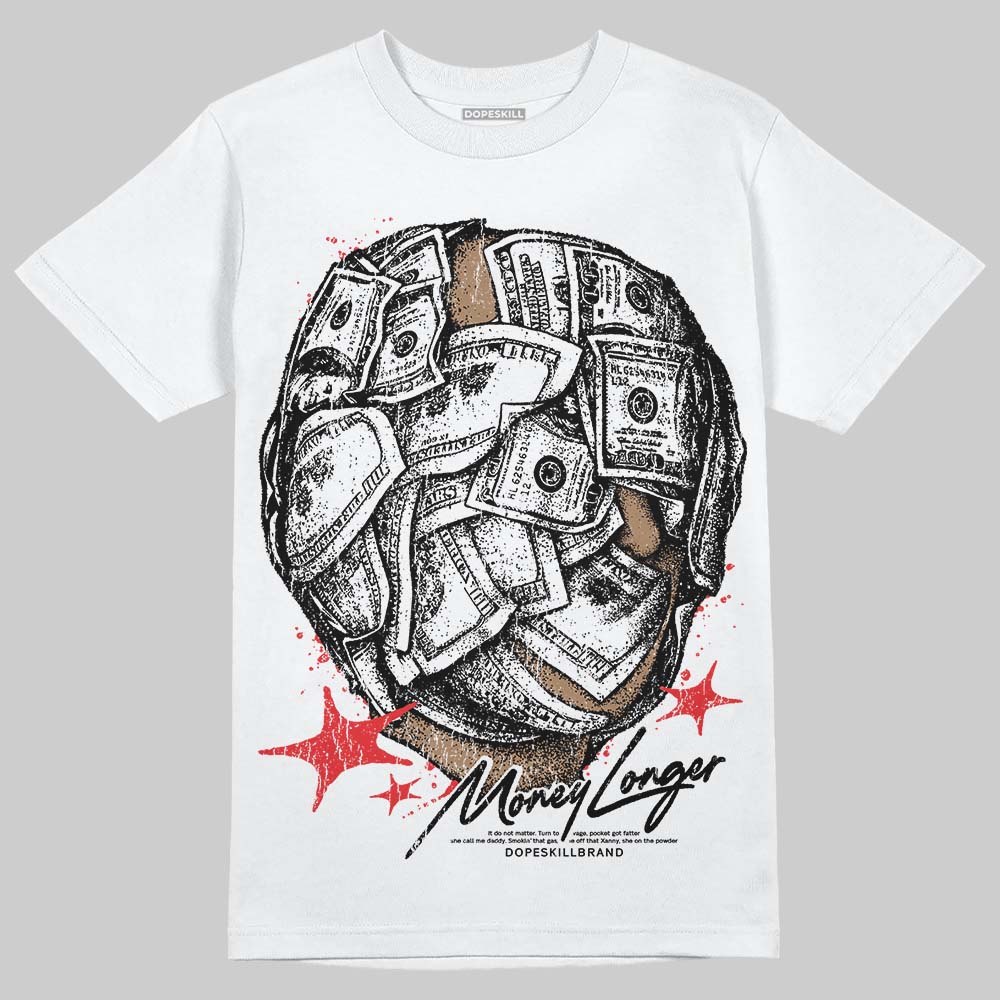 Black and White Collection DopeSkill T-Shirt Money Longer Graphic