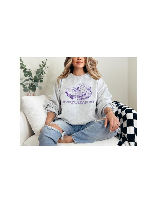 College Stadium Sweatshirt Washington T-Shirts, Hoodie | HypeCrazeTee.com