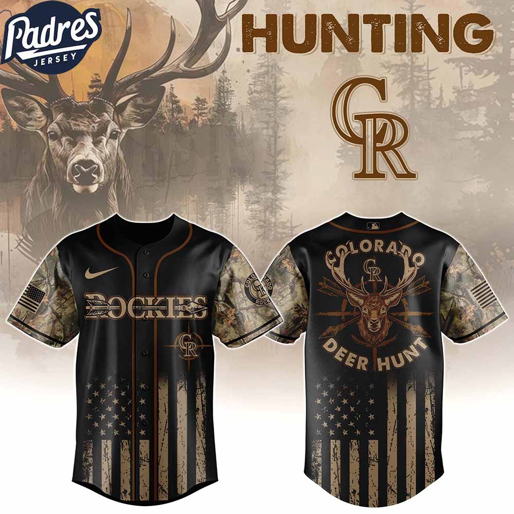 Colorado Rockies MLB X Deer Hunting Personalized Baseball Jersey - Padres Jersey Oasis: Elevate Your Baseball Style Game