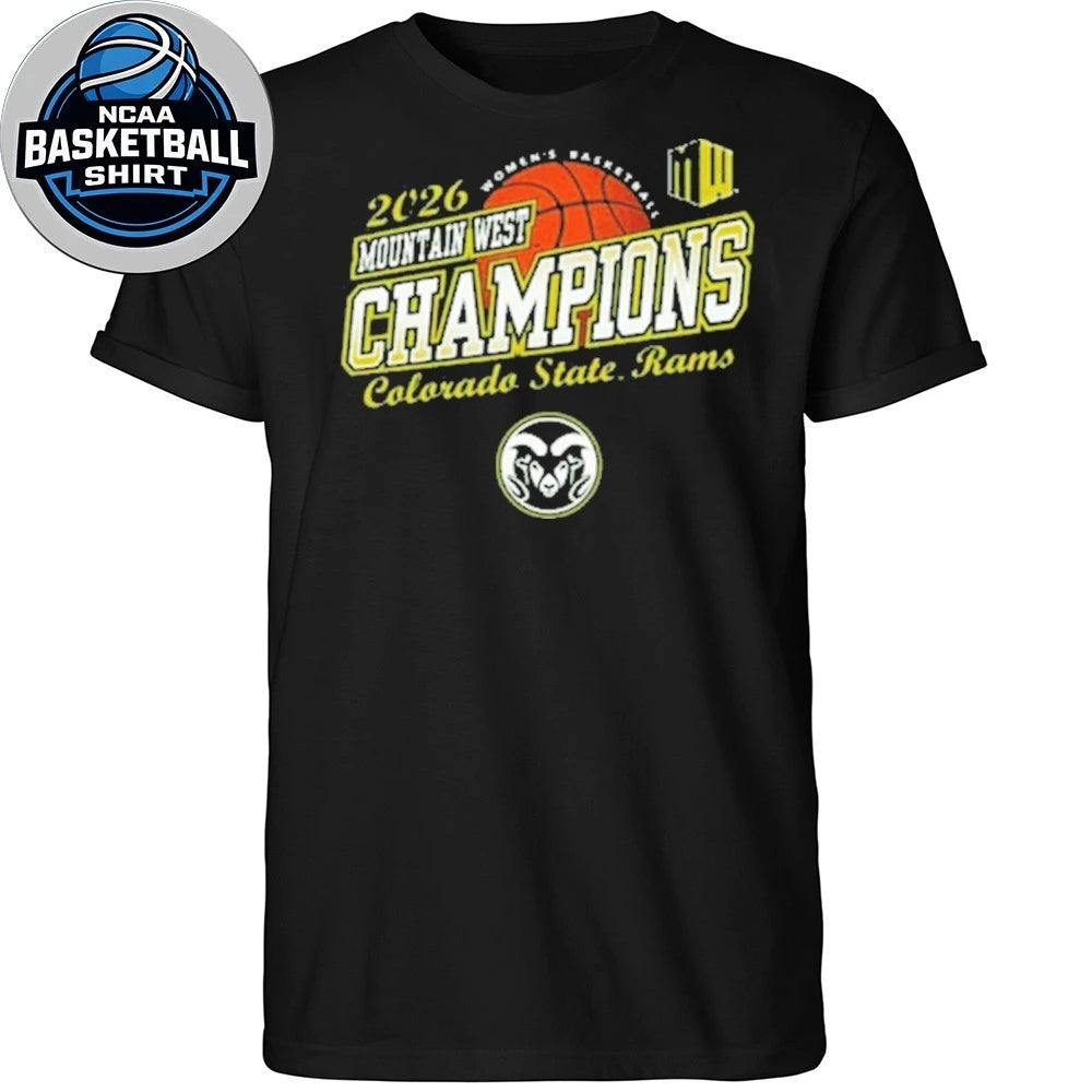 Colorado State Rams Women’s Basketball Champions 2026 Mountain West Tournament Logo Shirt