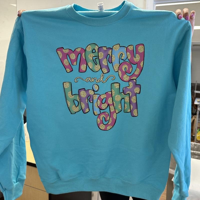 Colorful Merry & Bright Sweatshirt T-Shirts, Hoodie | HypeCrazeTee.com