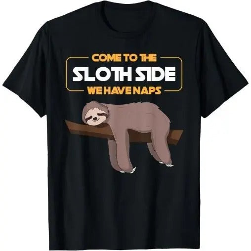 Come To The Sloth Side T-Shirt - Funny Sloth Pun T-Shirt Made in USA Hoodie, Sweatshirt | HypeCrazeTee.com