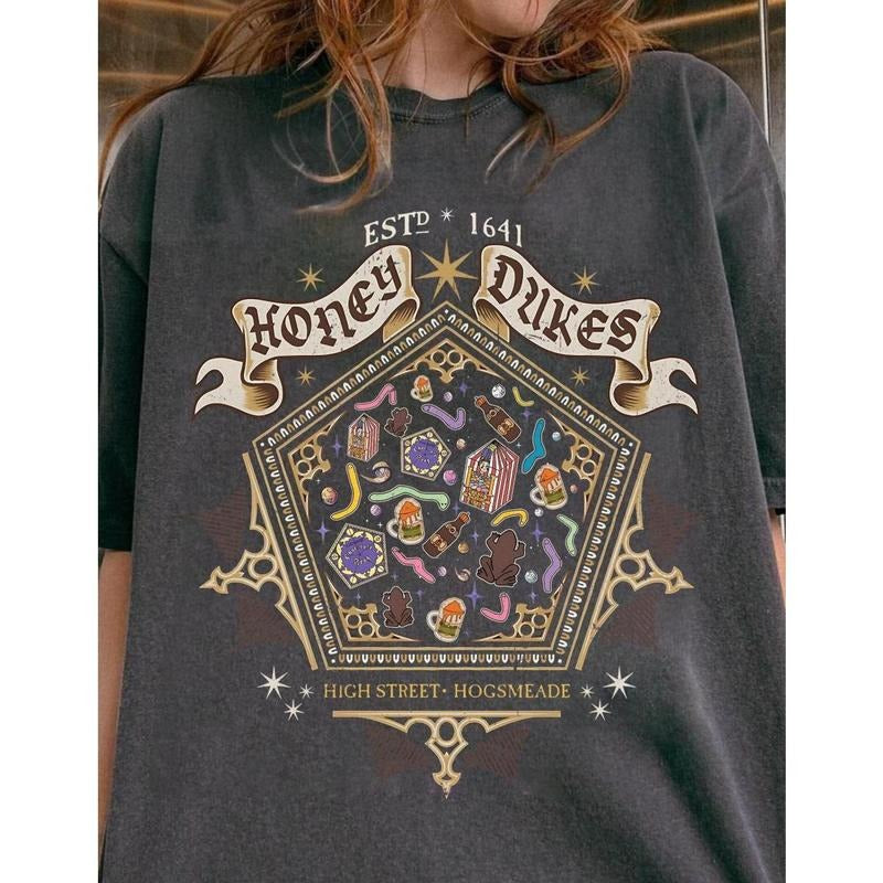 Comfort Color Honey Dukes Shirt, Wizard Sweet Shop Shirts, Wizard School Fandom Shirt, Magic Candy Shop, Theme Park Shirt...