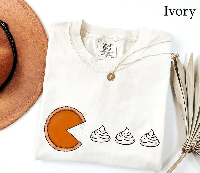 Comfort Color Pumpkin Pie Shirt, Fall Shirt, Thanksgiving Gift, Thanksgiving Dinner, Funny Fall TShirt Hoodie, Sweatshirt