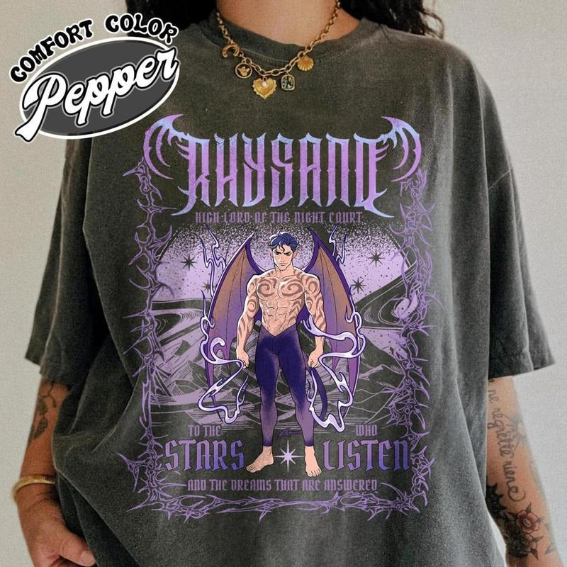 Comfort Color The Bat Boys Rhysand Shirt,Acotar Shirt Rhysand,Acotar The Night Court Illyrians Rhysand Shirt,Rhysand...