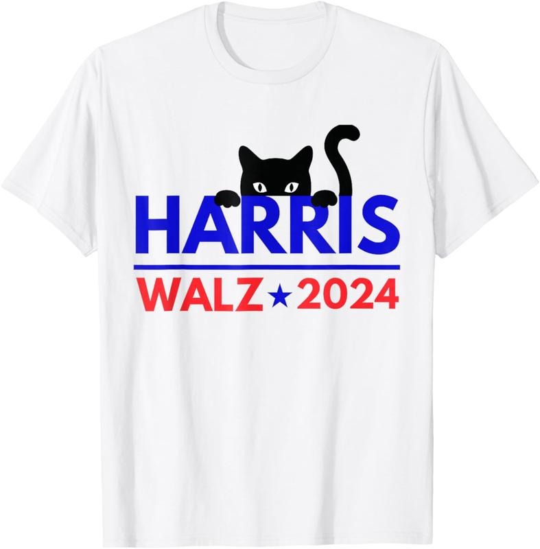 Comfort Colors Harris Walz 2024 Funny Cat Election Kamala Harris Tim Waltz T-Shirt Hoodie, Sweatshirt | HypeCrazeTee.com