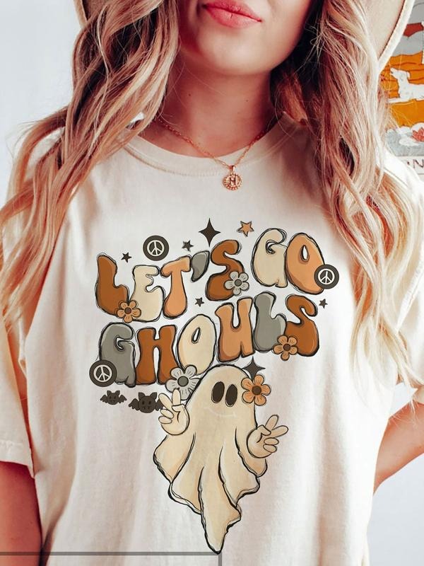 Comfort Colors Lets Go Ghouls Halloween Shirt Hoodie, Sweatshirt | HypeCrazeTee.com