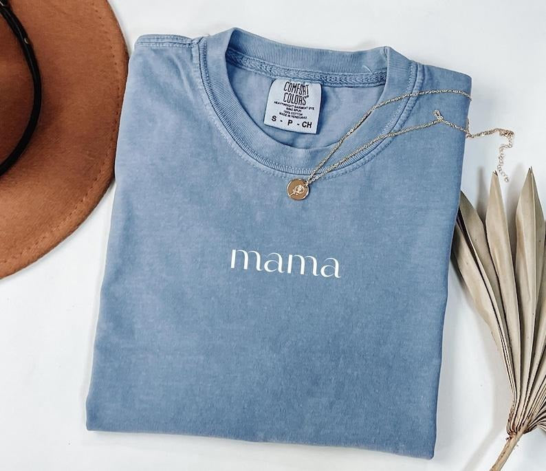 Comfort Colors Mama And Dad Apparel, Matching Mom And Dad Shirts, Best Mom Ever, Best Dad Ever, Custom Mom Gift,...