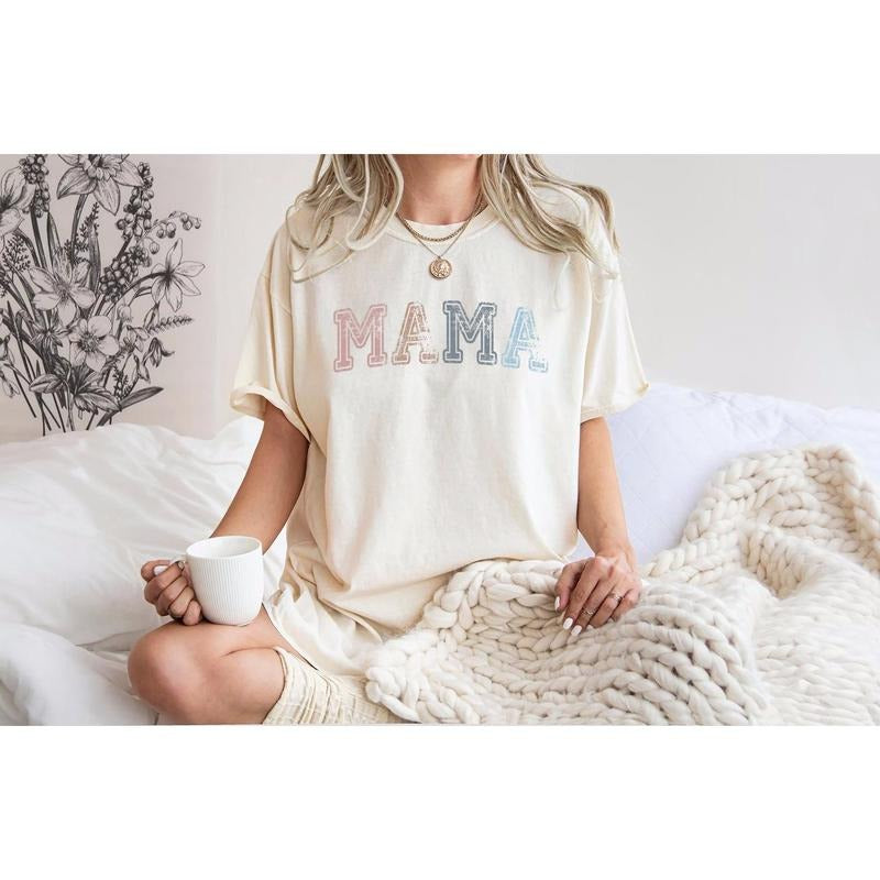 Comfort Colors Mama Shirt For Mothers Day Gift From Daughter, Comfort Colors Mama Tshirt For Birthday Gift For Her...