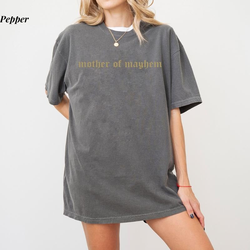 Comfort Colors Mother Of Mayhem T-Shirt, Comfort Colors Cool Mom Tee, Sarcastic Motherhood Shirt, Ultra Soft Cotton Tee,...